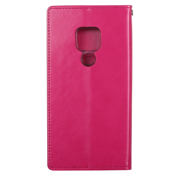 GOOSPERY BLUE MOON FLIP Crazy Horse Texture Horizontal Flip Leather Case for Huawei Mate 20, with Holder & Card Slots & Wallet