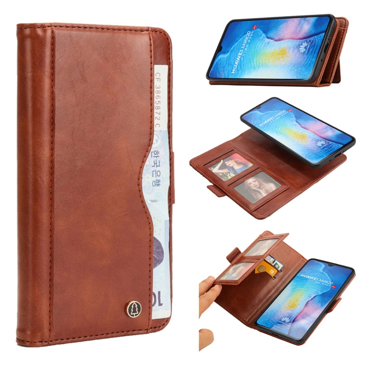 Horizontal Flip Leather Case for Huawei Mate 20, with Card Slots & Arc Holder & Wallet & Photo Frame