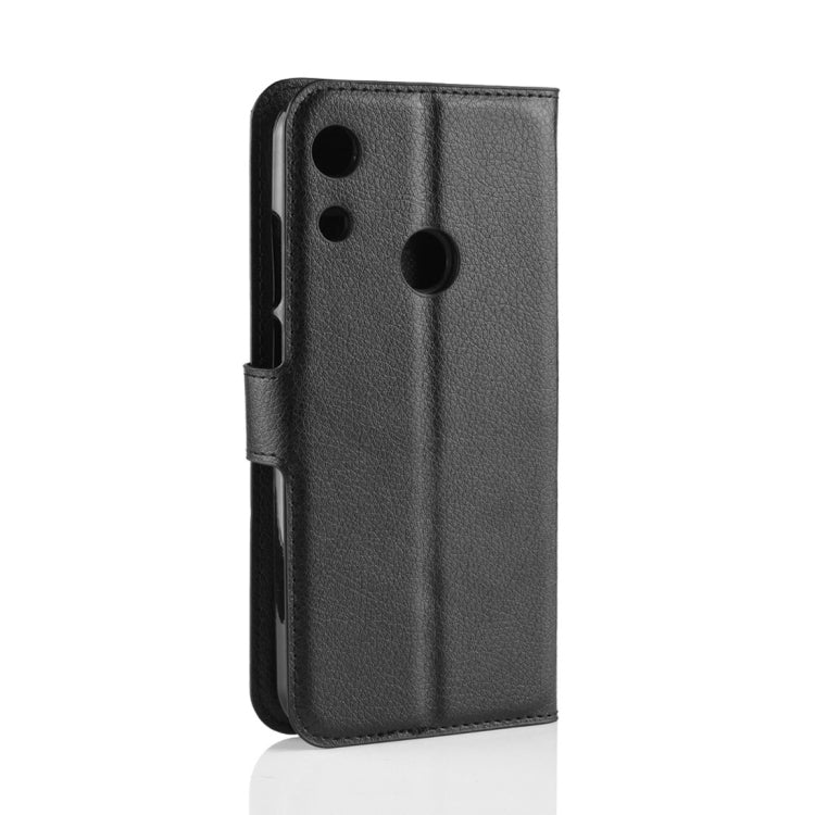Litchi Texture Horizontal Flip Leather Case for Huawei Honor 8A, with Wallet & Holder & Card Slots