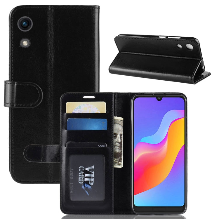R64 Texture Single Fold Horizontal Flip Leather Case for Huawei Honor Play 8A, with Holder & Wallet & Card Slots & Photo Frame