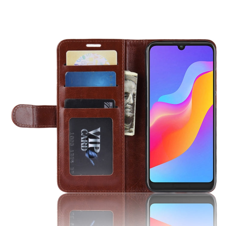 R64 Texture Single Fold Horizontal Flip Leather Case for Huawei Honor Play 8A, with Holder & Wallet & Card Slots & Photo Frame