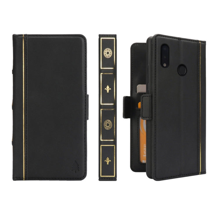 Book Style Business Horizontal Flip Leather Case for Huawei P20 Lite, with Card Slots & Photo Frame & Holder & Wallet