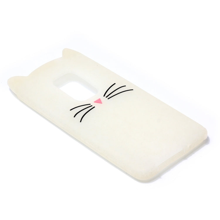 Cat Whiskers Pattern Silicone Protective Case for Huawei Mate 20 (White)