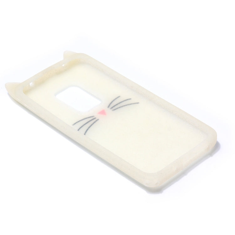 Cat Whiskers Pattern Silicone Protective Case for Huawei Mate 20 (White)