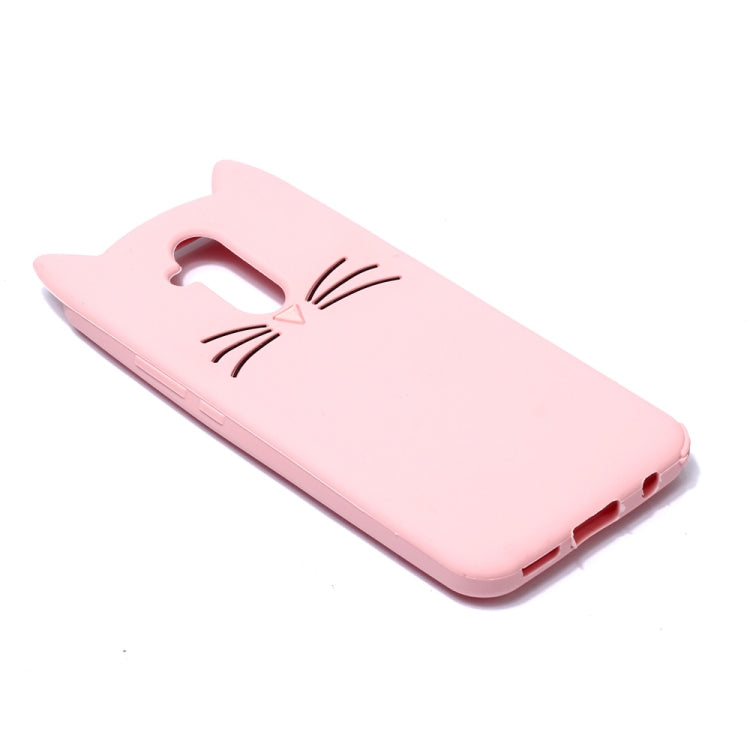 Cat Whiskers Pattern Silicone Protective Case for Huawei Mate 20 Lite (Pink)