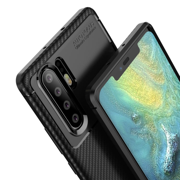 Carbon Fiber Texture Shockproof TPU Case for Huawei P30 Pro