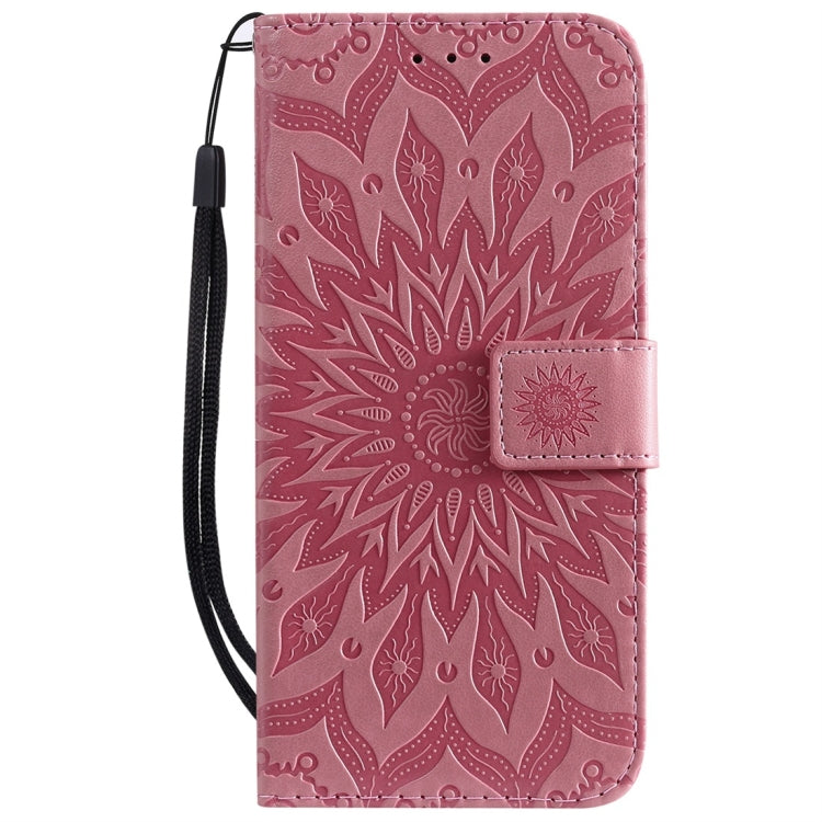 Sun Embossing Pattern Horizontal Flip Leather Case for Huawei Honor Play 8A / Y6 (2019), with Card Slot & Holder & Wallet & Lanyard