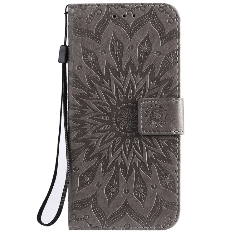 Sun Embossing Pattern Horizontal Flip Leather Case for Huawei Honor Play 8A / Y6 (2019), with Card Slot & Holder & Wallet & Lanyard