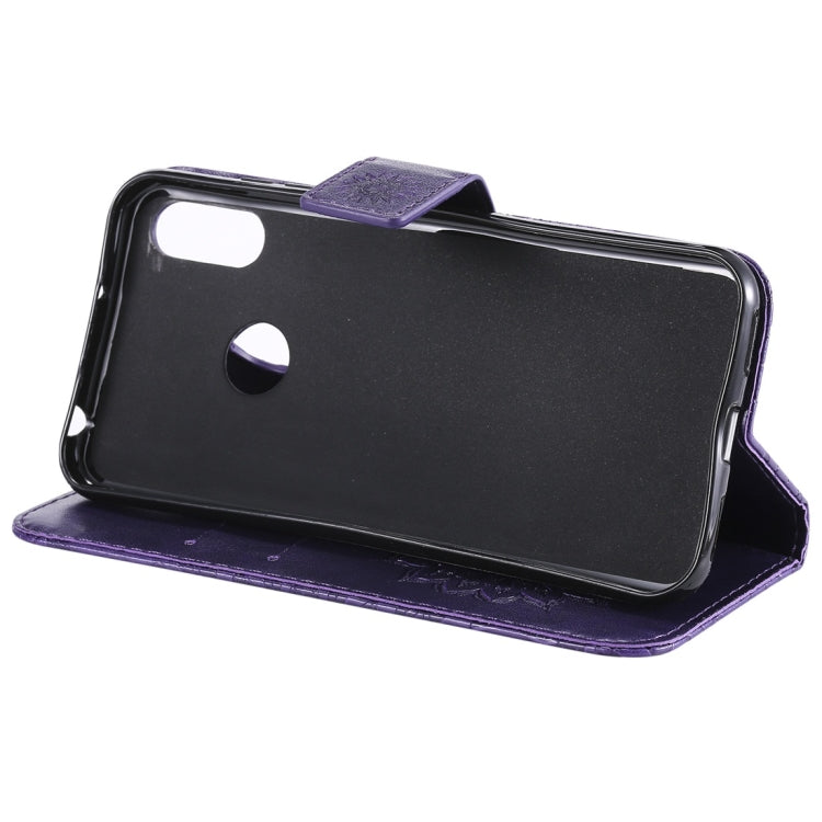 Sun Embossing Pattern Horizontal Flip Leather Case for Huawei Honor Play 8A / Y6 (2019), with Card Slot & Holder & Wallet & Lanyard