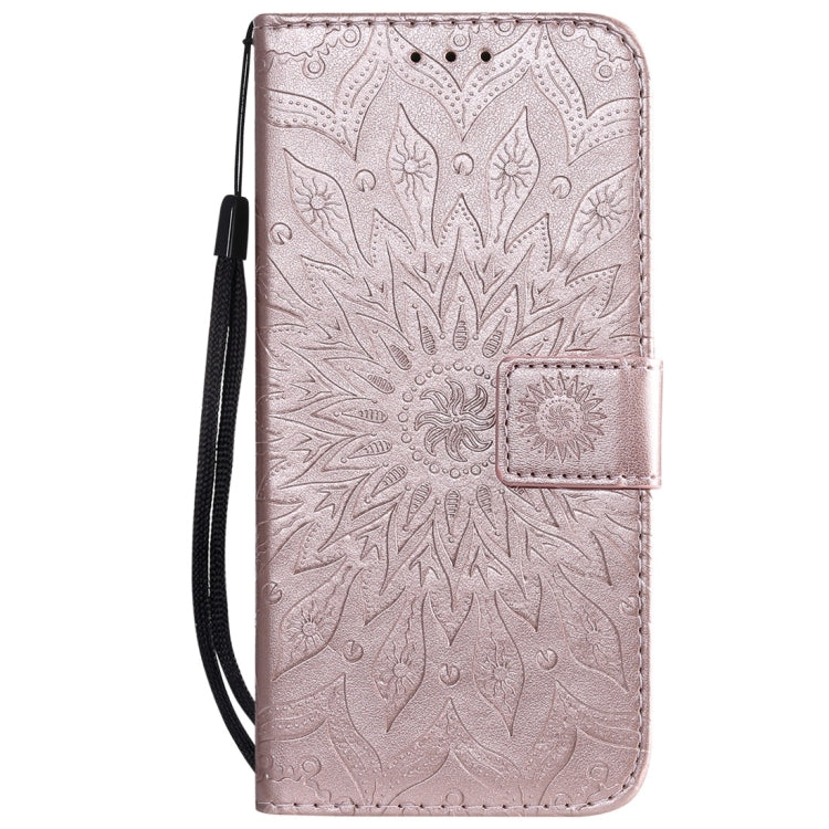 Sun Embossing Pattern Horizontal Flip Leather Case for Huawei Honor Play 8A / Y6 (2019), with Card Slot & Holder & Wallet & Lanyard
