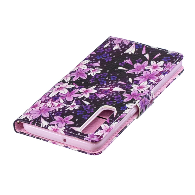 Lily Pattern Horizontal Flip Leather Case for Huawei P30, with Holder & Card Slots & Wallet