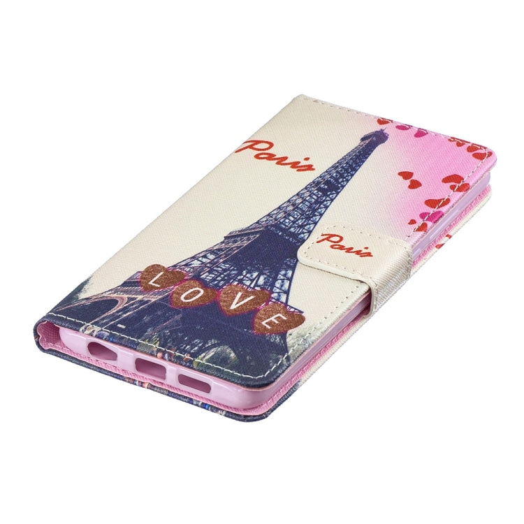 Love Tower Pattern Horizontal Flip Leather Case for Huawei P30, with Holder & Card Slots & Wallet