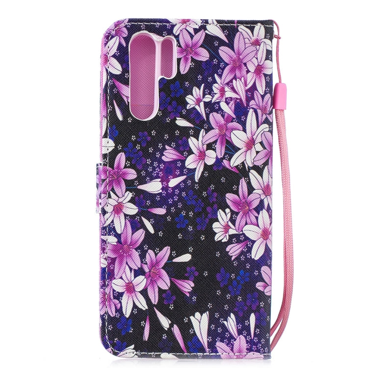 Lily Pattern Horizontal Flip Leather Case for Huawei P30 Pro, with Holder & Card Slots & Wallet