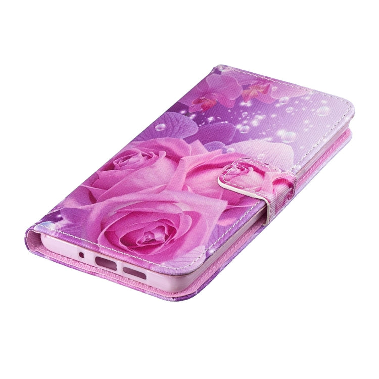 Rose Pattern Horizontal Flip Leather Case for Huawei P30 Pro, with Holder & Card Slots & Wallet