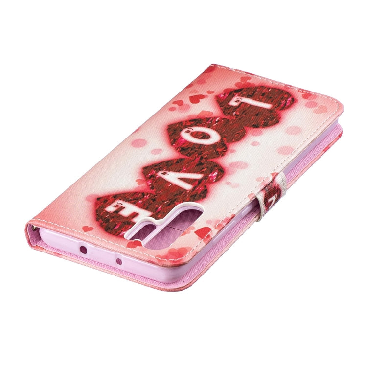 Love Pattern Horizontal Flip Leather Case for Huawei P30 Pro, with Holder & Card Slots & Wallet