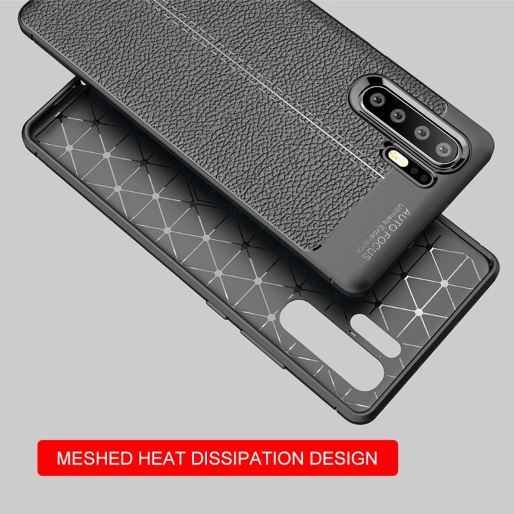 Litchi Texture TPU Shockproof Case for Huawei P30 Pro