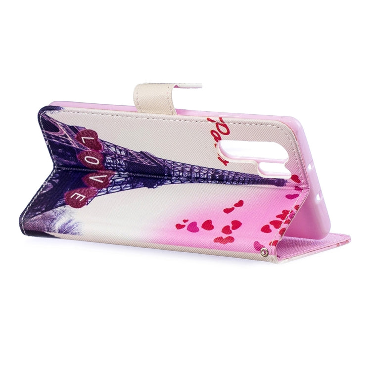 Love Tower Pattern Horizontal Flip Leather Case for Huawei P30 Pro, with Holder & Card Slots & Wallet