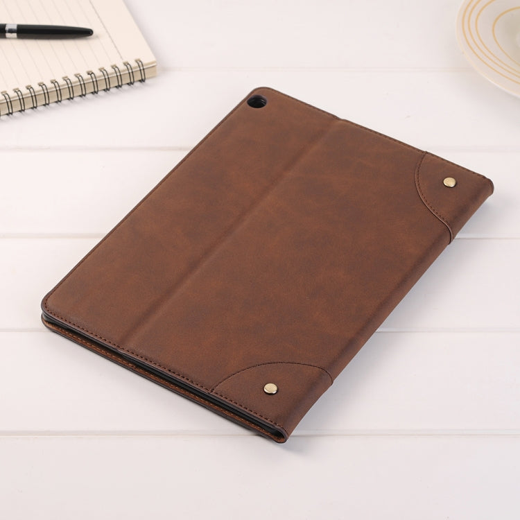 For Huawei MediaPad M3 Lite 10 Vintage Book Style Horizontal Flip Environmental PU Leather Case with Holder & Card Slots & Wallet & Photo Frame