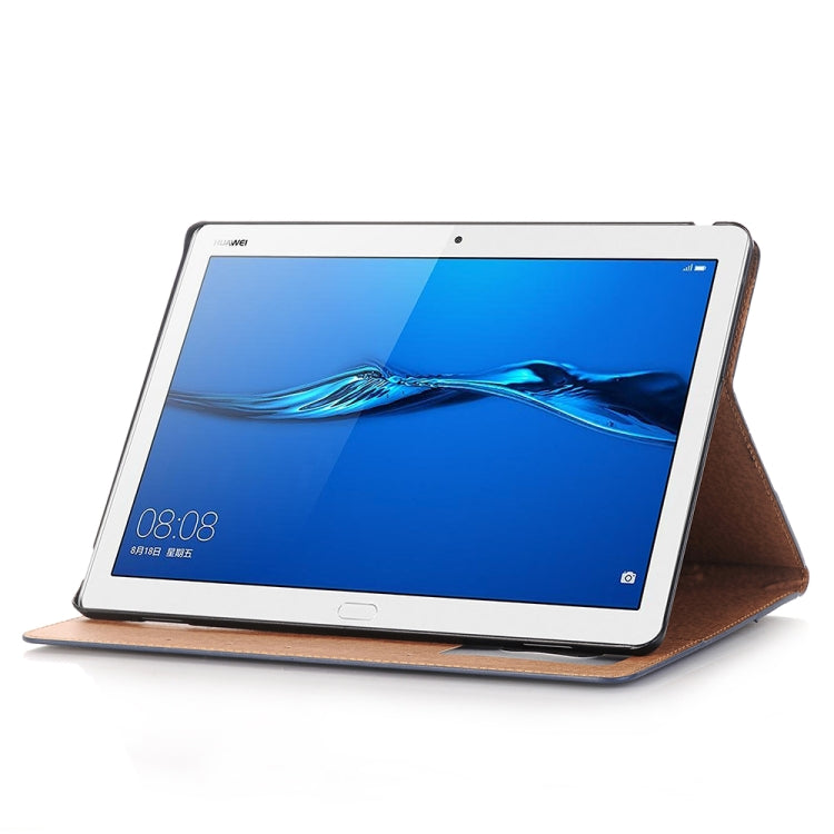 For Huawei MediaPad M3 Lite 10 Vintage Book Style Horizontal Flip Environmental PU Leather Case with Holder & Card Slots & Wallet & Photo Frame