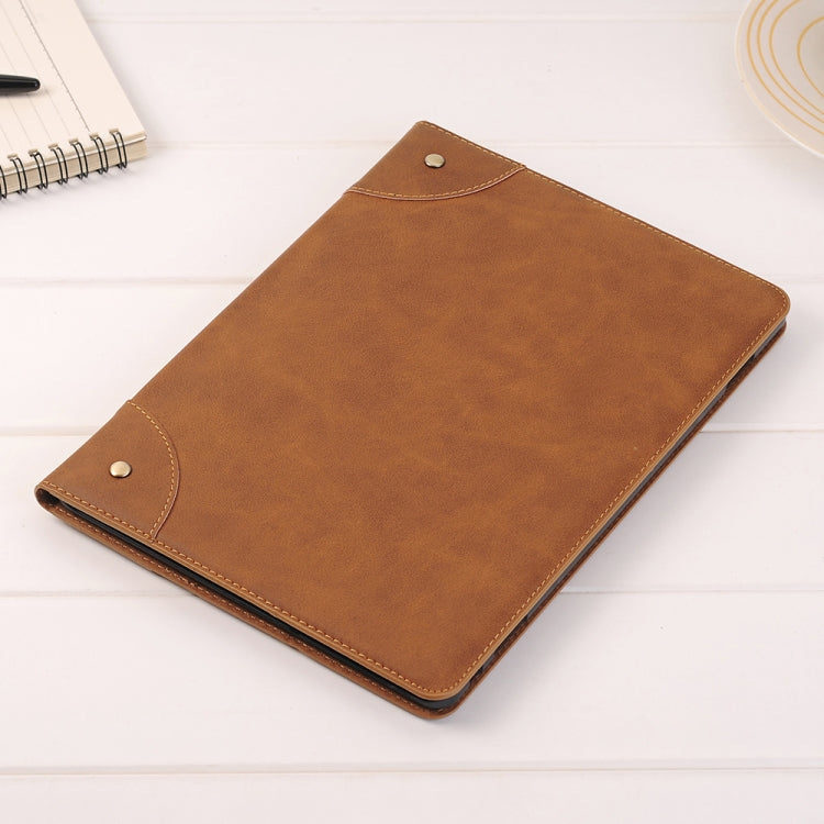 For Huawei MediaPad M3 Lite 10 Vintage Book Style Horizontal Flip Environmental PU Leather Case with Holder & Card Slots & Wallet & Photo Frame