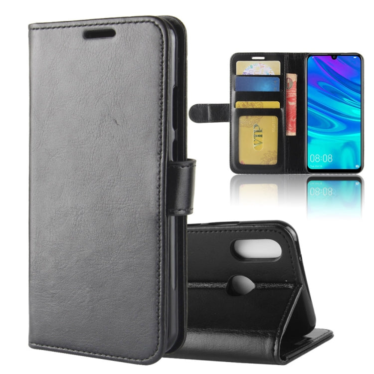 R64 Texture Single Fold Horizontal Flip Leather Case for Huawei Y7 2019 , with Holder & Wallet & Card Slots & Photo Frame