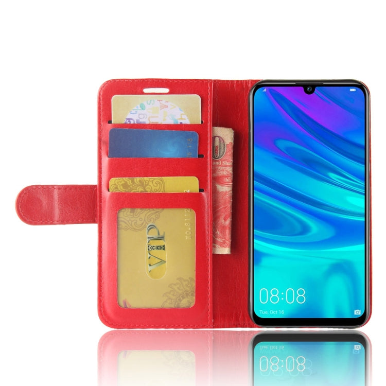 R64 Texture Single Fold Horizontal Flip Leather Case for Huawei Y7 2019 , with Holder & Wallet & Card Slots & Photo Frame