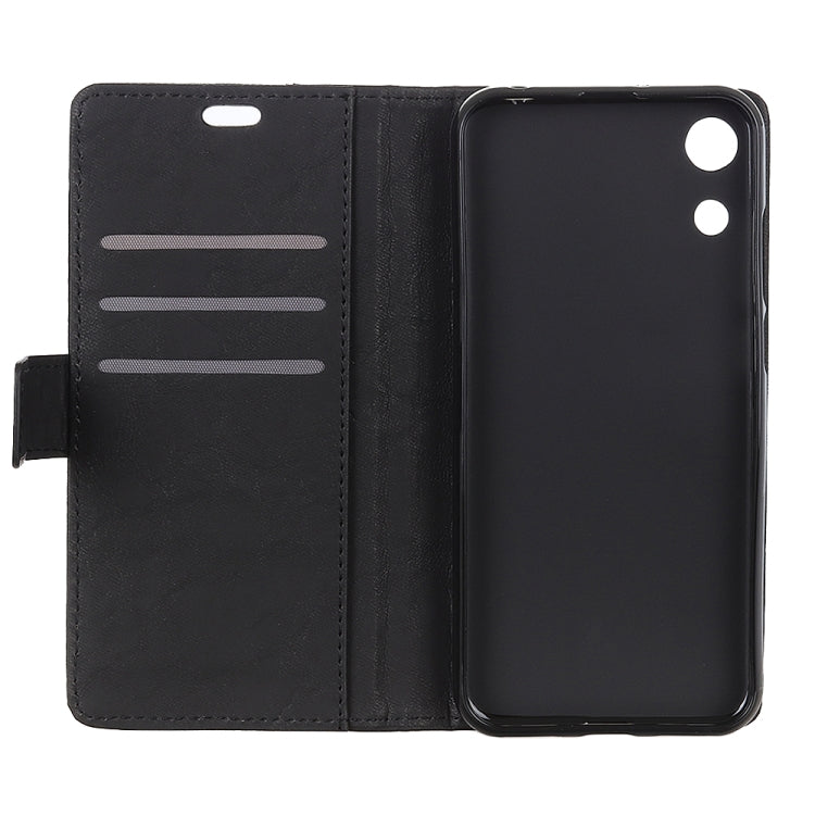 Copper Buckle Retro Crazy Horse Texture Horizontal Flip Leather Case for Huawei Honor Play 8A, with Holder & Card Slots & Wallet