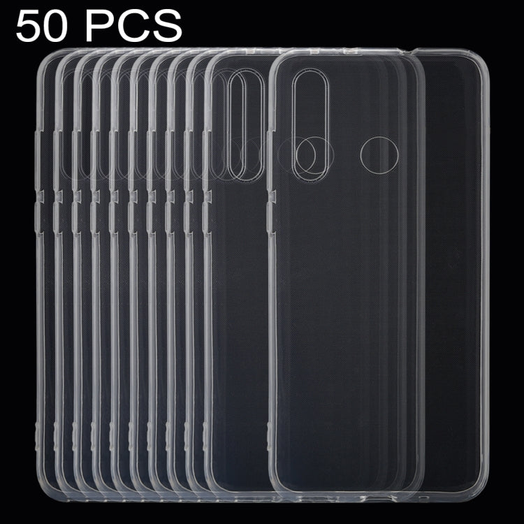 50 PCS 0.75mm Ultrathin Transparent TPU Soft Protective Case for Huawei Nova 4