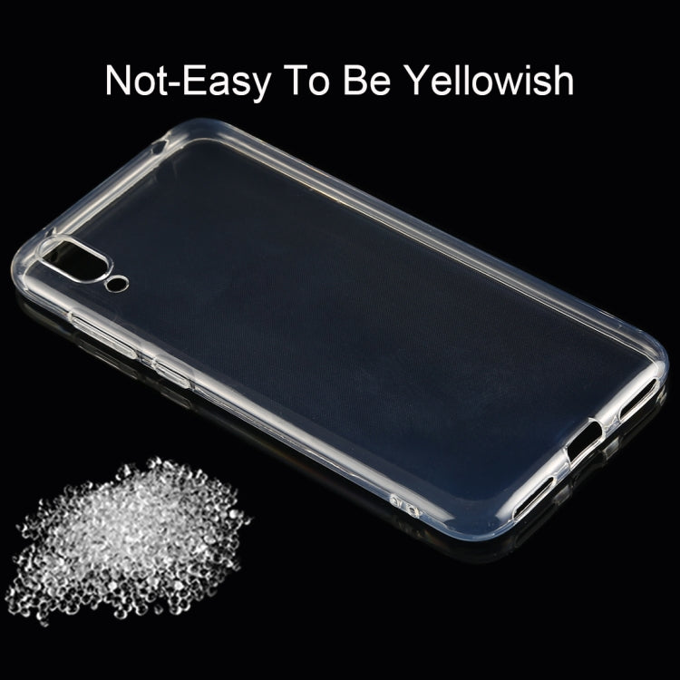 50 PCS 0.75mm Ultrathin Transparent TPU Soft Protective Case for Huawei Enjoys 9