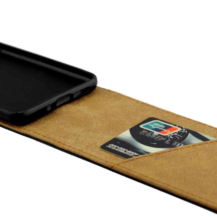 Business Style Vertical Flip TPU Leather Case for Huawei Mate 20, with Card Slot (Black)