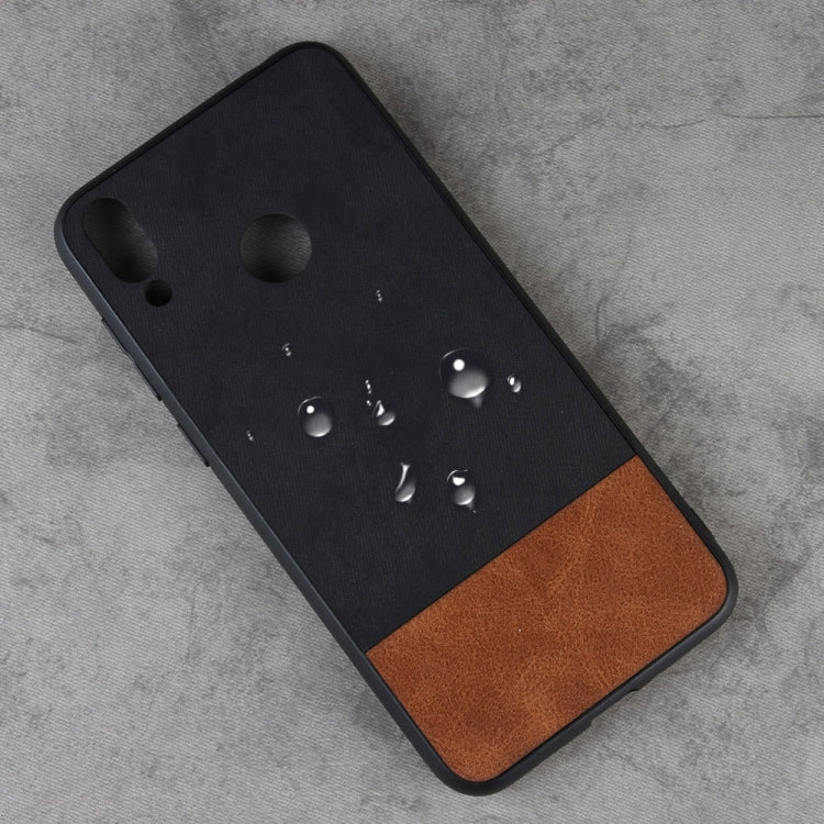 Shockproof Color Matching Denim PC + PU + TPU Case for Huawei Honor 8C