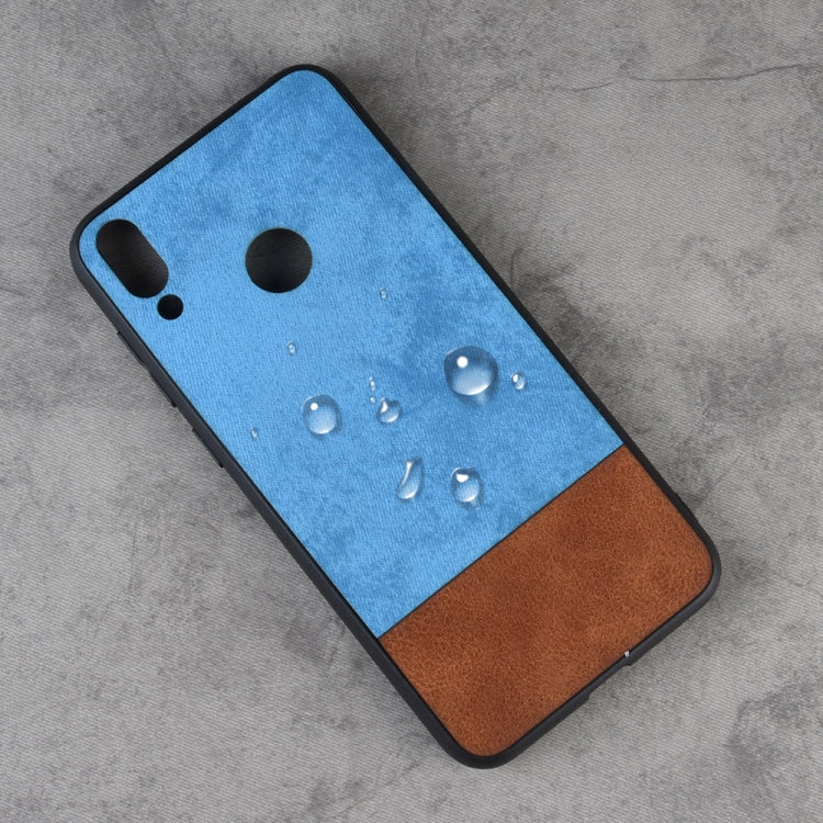 Shockproof Color Matching Denim PC + PU + TPU Case for Huawei Honor 8C