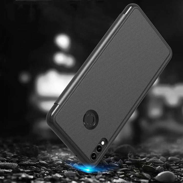 Electroplating Mirror Horizontal Flip Leather Case for Huawei Honor 8X , with Holder