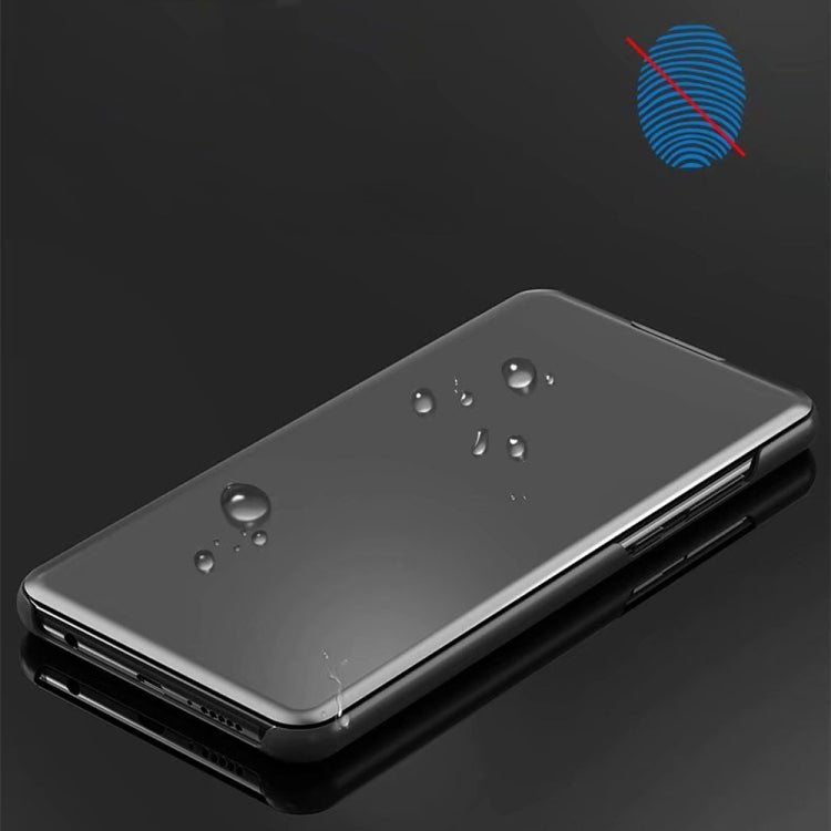 Electroplating Mirror Horizontal Flip Leather Case for Huawei Honor 8X , with Holder