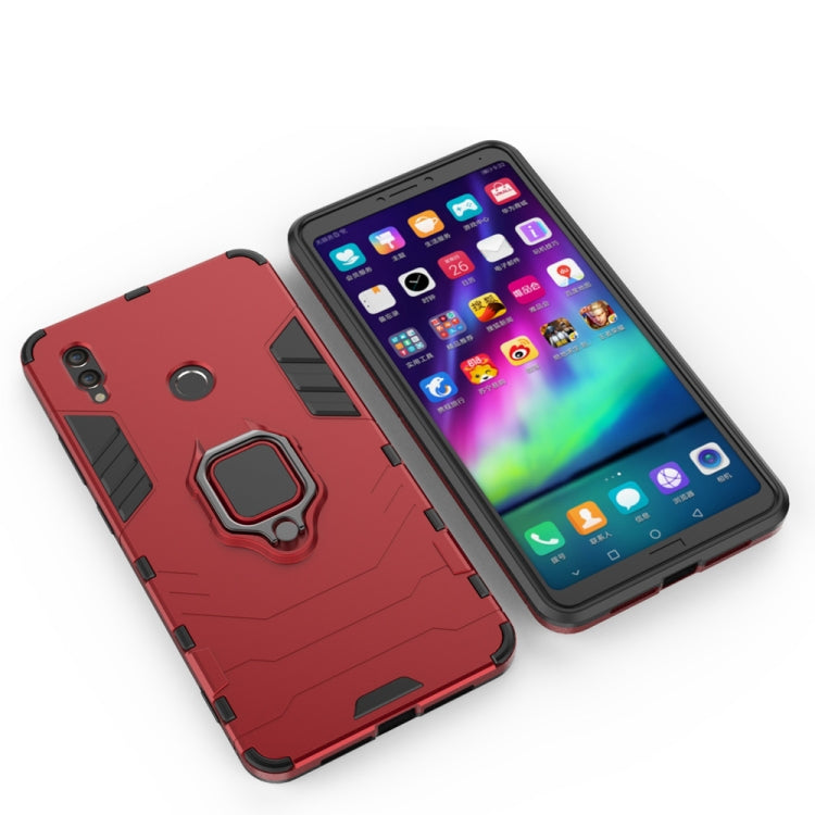 PC + TPU Shockproof Protective Case for Huawei Honor Note 10, with Magnetic Ring Holder
