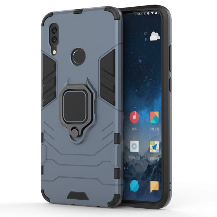 PC + TPU Shockproof Protective Case for Huawei P Smart (2019), with Magnetic Ring Holder