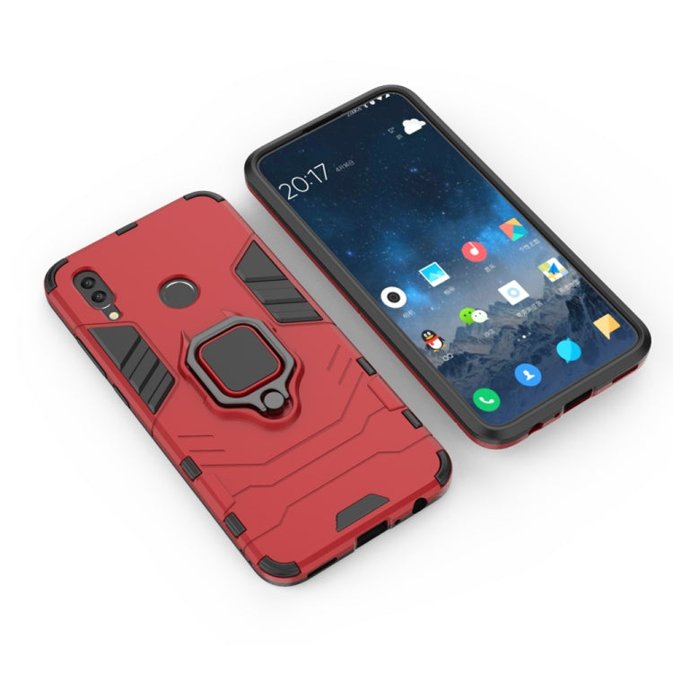 PC + TPU Shockproof Protective Case for Huawei P Smart (2019), with Magnetic Ring Holder