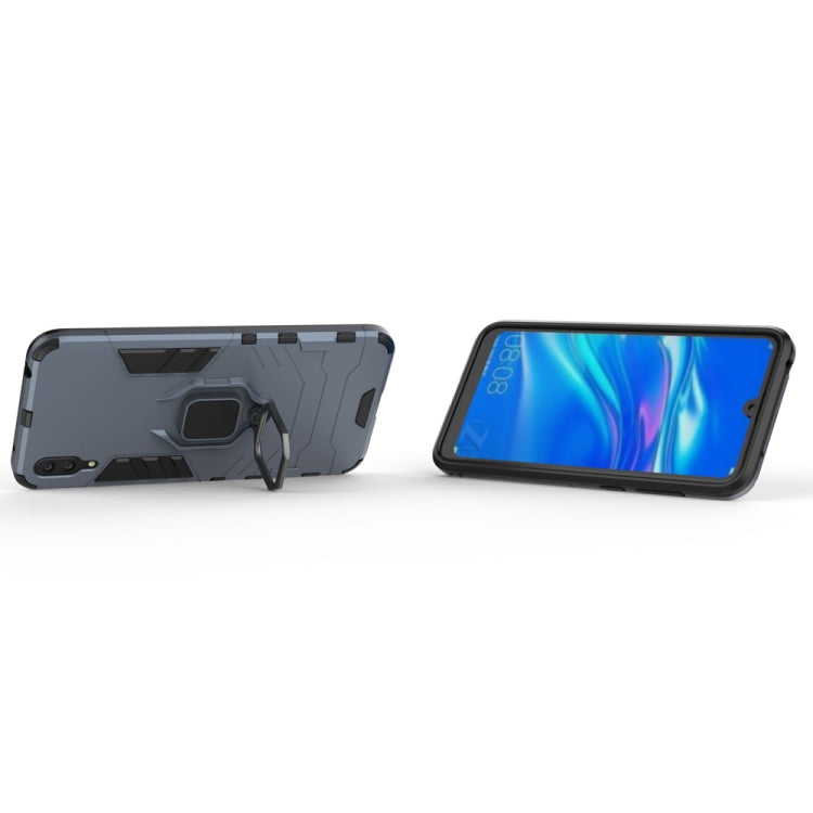 PC + TPU Shockproof Protective Case for Huawei Enjoy 9, with Magnetic Ring Holder
