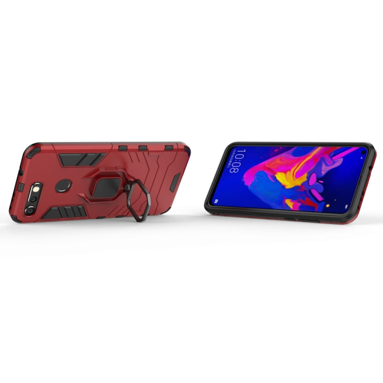 PC + TPU Shockproof Protective Case for Huawei Honor View 20, with Magnetic Ring Holder