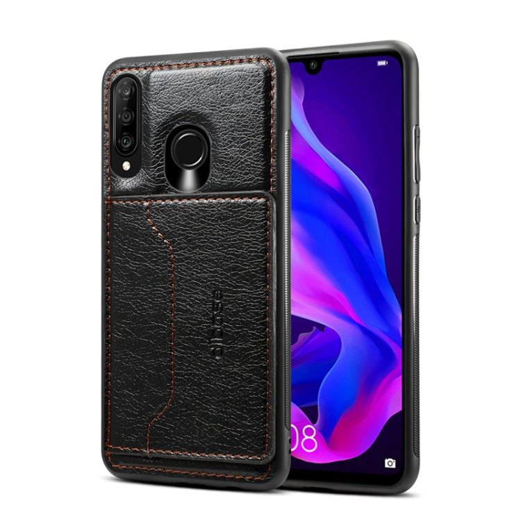Dibase TPU + PC + PU Crazy Horse Texture Protective Case for Huawei P30 lite & Nova 4e , with Holder & Card Slots
