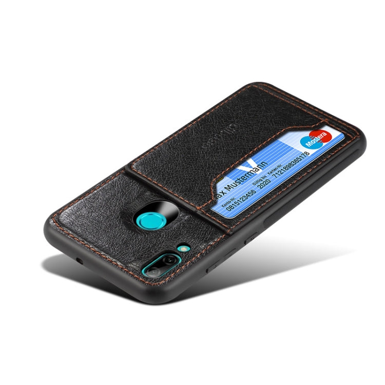 Dibase TPU + PC + PU Crazy Horse Texture Protective Case for Huawei P Smart 2019 & Honor 10 lite , with Holder & Card Slots