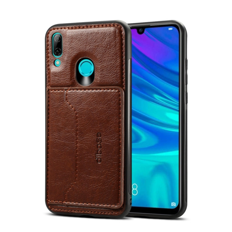 Dibase TPU + PC + PU Crazy Horse Texture Protective Case for Huawei P Smart 2019 & Honor 10 lite , with Holder & Card Slots