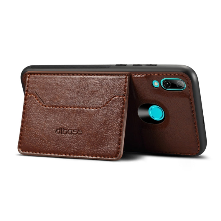 Dibase TPU + PC + PU Crazy Horse Texture Protective Case for Huawei P Smart 2019 & Honor 10 lite , with Holder & Card Slots