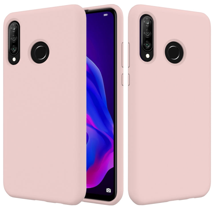 Solid Color Liquid Silicone Shockproof Full Coverage Case for Huawei P30 Lite