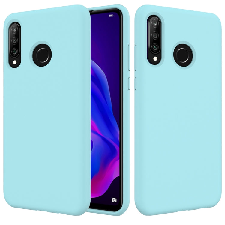 Solid Color Liquid Silicone Shockproof Full Coverage Case for Huawei P30 Lite