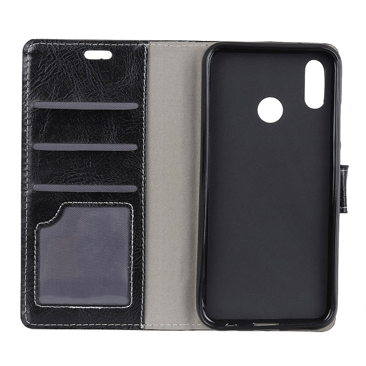 Retro Crazy Horse Texture Horizontal Flip Leather Case for Huawei Honor Play, with Holder & Card Slots & Wallet & Photo Frame