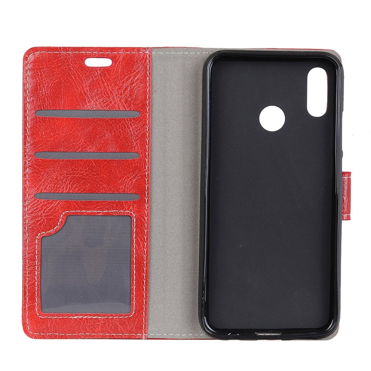 Retro Crazy Horse Texture Horizontal Flip Leather Case for Huawei Honor Play, with Holder & Card Slots & Wallet & Photo Frame