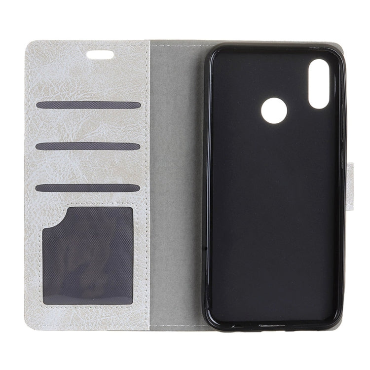 Retro Crazy Horse Texture Horizontal Flip Leather Case for Huawei Honor Play, with Holder & Card Slots & Wallet & Photo Frame