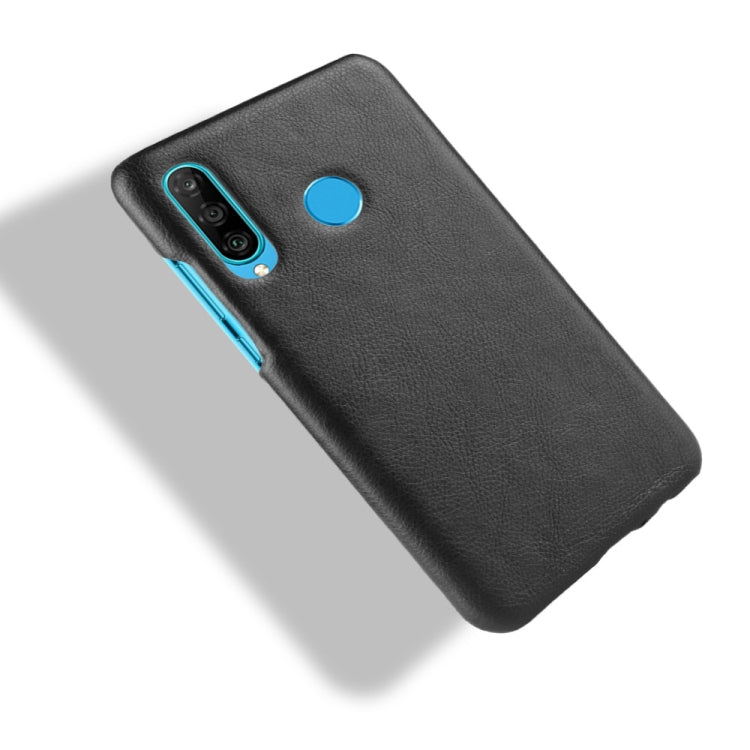 Shockproof Litchi Texture PC + PU Case for Huawei P Smart+ (2019)