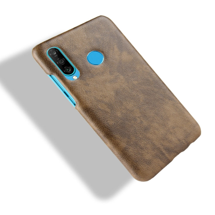 Shockproof Litchi Texture PC + PU Case for Huawei P Smart+ (2019)